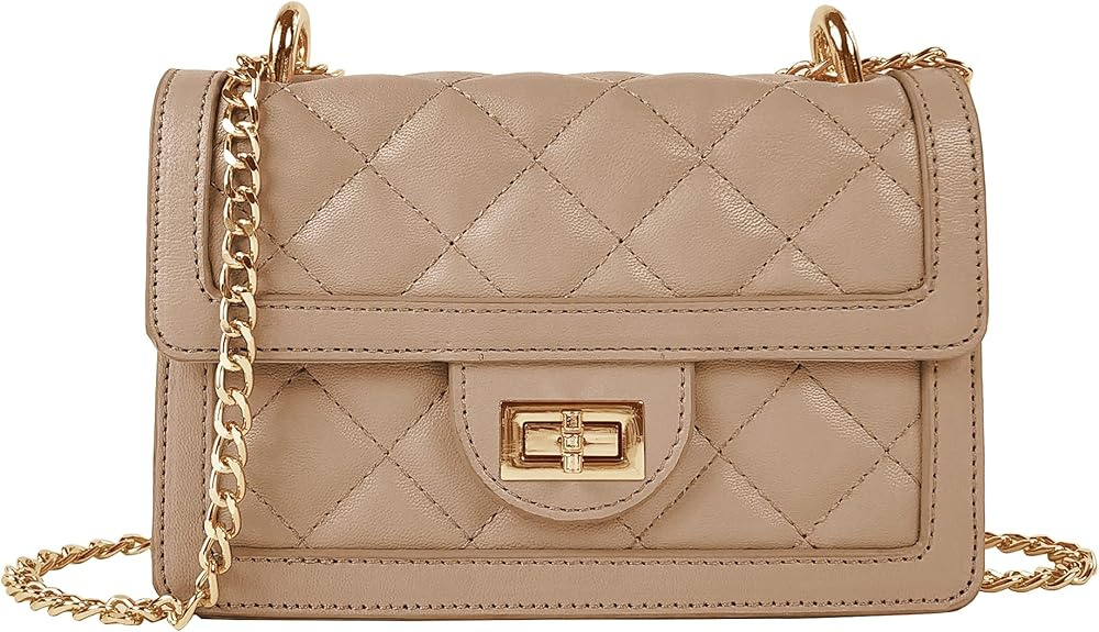 Túi đeo chéo SG SUGU nhỏ chần bông, Túi đeo vai mini thiết kế hợp thời trang, Ví đựng điện thoại cho nữ