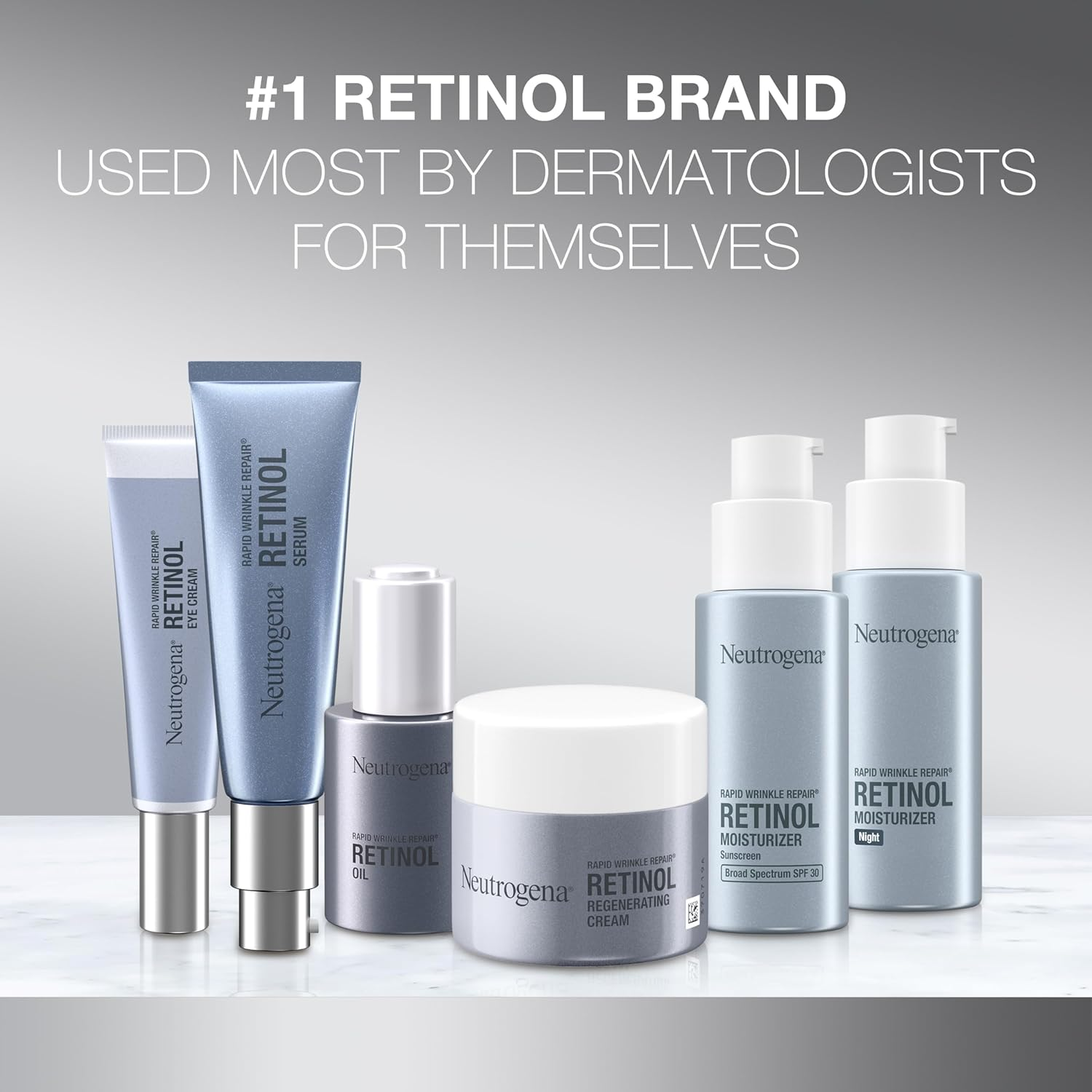 Kem dưỡng ẩm cho mặt Neutrogena Retinol, phục hồi nếp nhăn nhanh, kem dưỡng da mặt chống lão hóa hàng ngày với Retinol & Hyaluronic Acid để chống lại nếp nhăn, vết chân chim và đốm đen, 1,7 oz