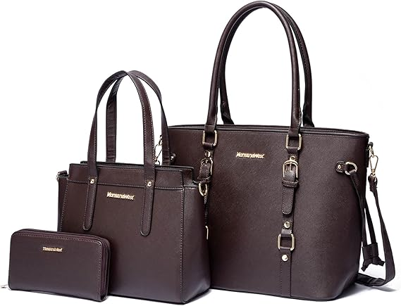 Montana West 3PCS Ví cho Phụ Nữ Túi Tote và Bộ Ví Đeo Vai Túi Xách Satchel