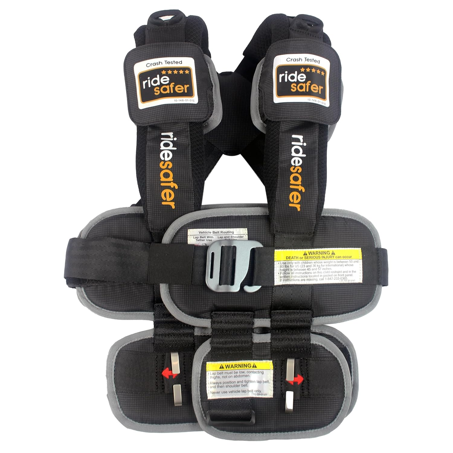 Ghế ô tô nhỏ màu đen, nhẹ, nhỏ gọn, di động - Hoàn hảo cho việc đi du lịch và an toàn hàng ngày cho trẻ em