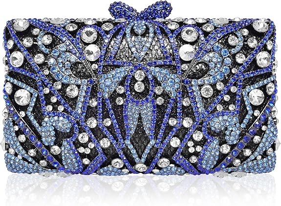 Túi cầm tay pha lê sang trọng dành cho nữ đính đá Rhinestone dùng cho tiệc tối và đám cưới