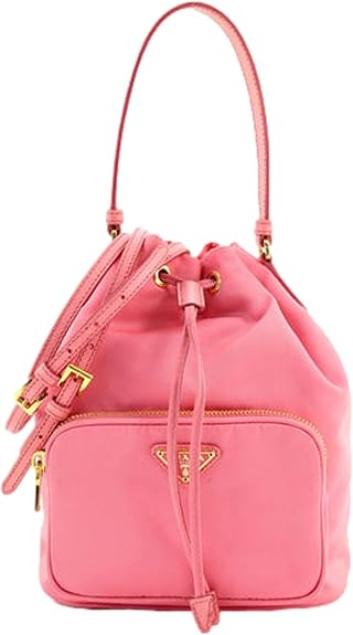 Túi xách Prada dành cho nữ Re-Nylon Saffiano Duet Bucket Crossbody Bag Small Begonia Pink 1BH038 Túi xách dành cho nữ