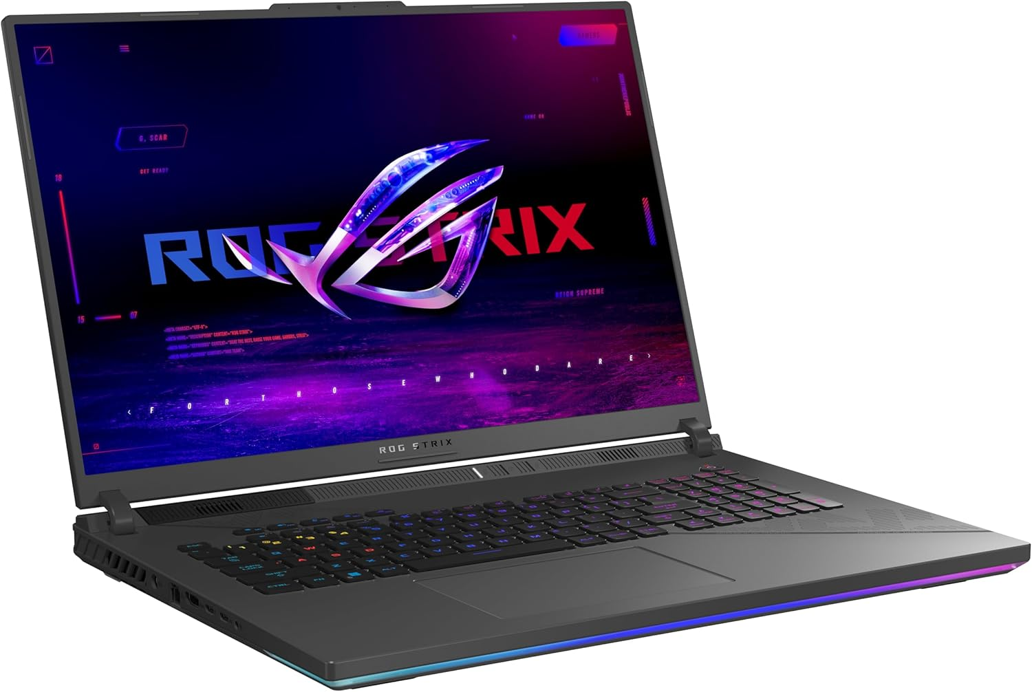 Máy tính xách tay chơi game ASUS ROG Strix G18 (2024), Màn hình Nebula 18” 16:10 QHD 240Hz/3ms, GeForce RTX™ 4070, Intel® Core™ i9-14900HX, 32GB DDR5, 1TB PCIe® SSD, Wi-Fi 6E, Windows 11 Pro, G814JIR-