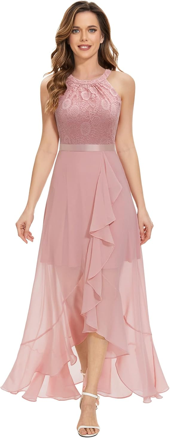 Váy dạ hội thanh lịch cho nữ Dressystar Váy cưới cao thấp Váy cocktail Maxi Váy phù dâu