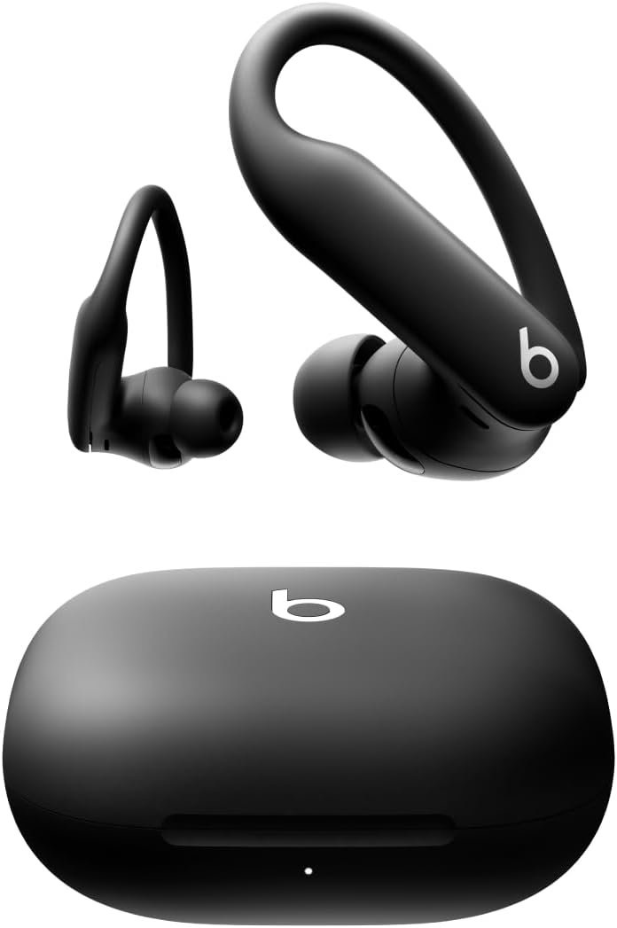 Tai nghe không dây Bluetooth Beats Powerbeats Pro 2 - Chống ồn, Theo dõi nhịp tim, IPX4, Pin và hộp sạc lên đến 45 giờ, Tương thích với Apple và Android - Đen bóng