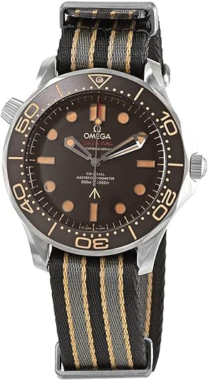 Đồng hồ nam Omega Seamaster Diver 007 Edition Automatic Chronometer mặt số nâu 210.92.42.20.01.001
