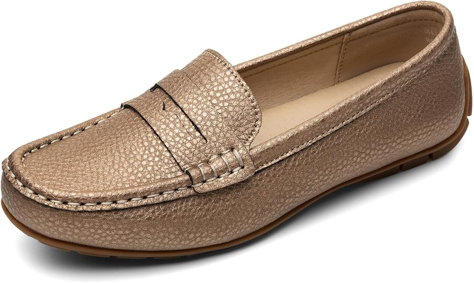 Giày nữ da nhẹ và thoải mái Giày lười Penny Giày lười công sở dễ thương Giày đế bệt văn phòng làm việc Giày đi bộ hàng ngày Lái xe Mocs cho nữ