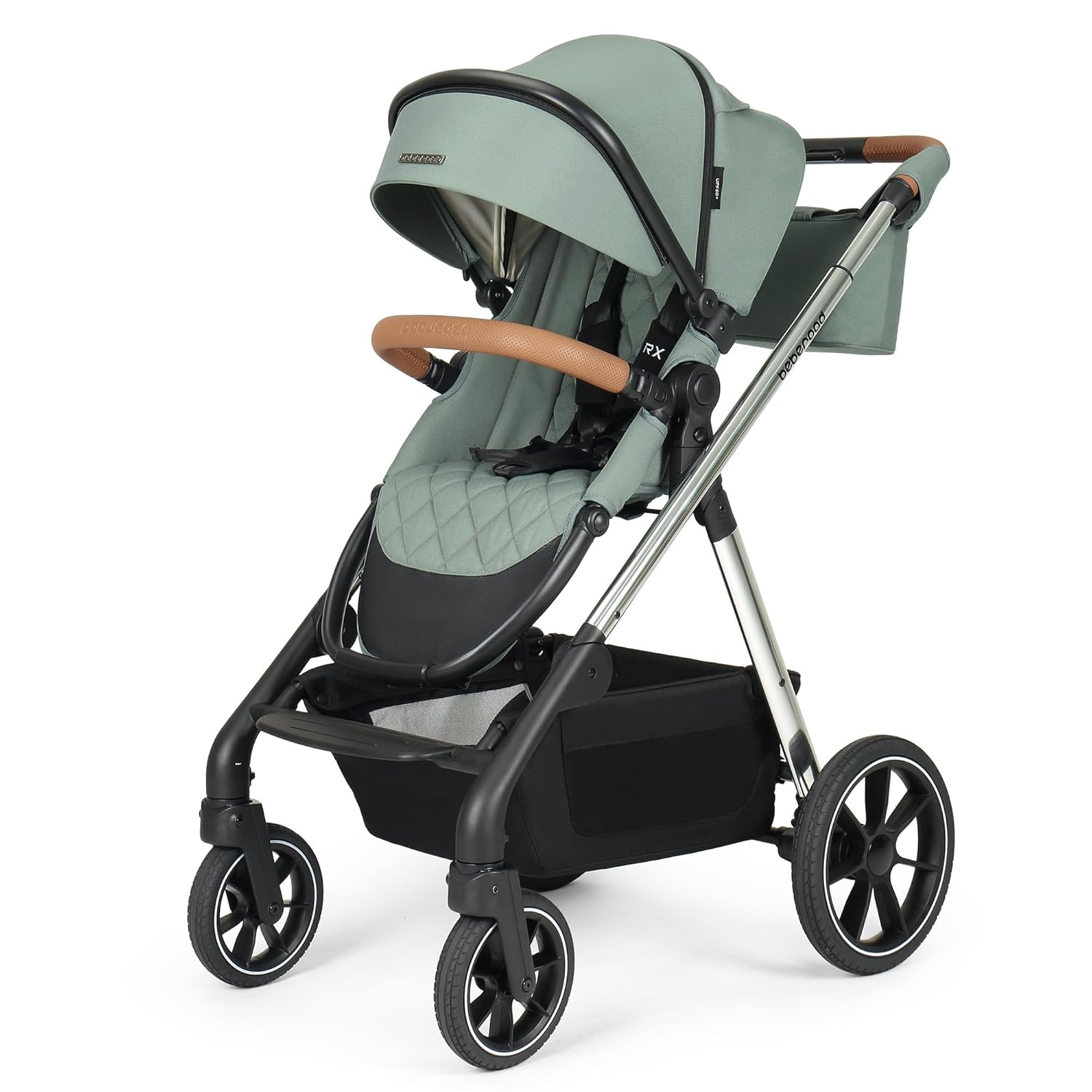 Xe đẩy trẻ em Beberoad Love RX 3 trong 1, Xe đẩy trẻ mới biết đi, Xe đẩy trẻ sơ sinh có thể gập lại, Ghế trẻ mới biết đi có thể đảo ngược với ngăn đựng đồ, Áo mưa, Ô che nắng & Chống muỗi 2 trong 1 và