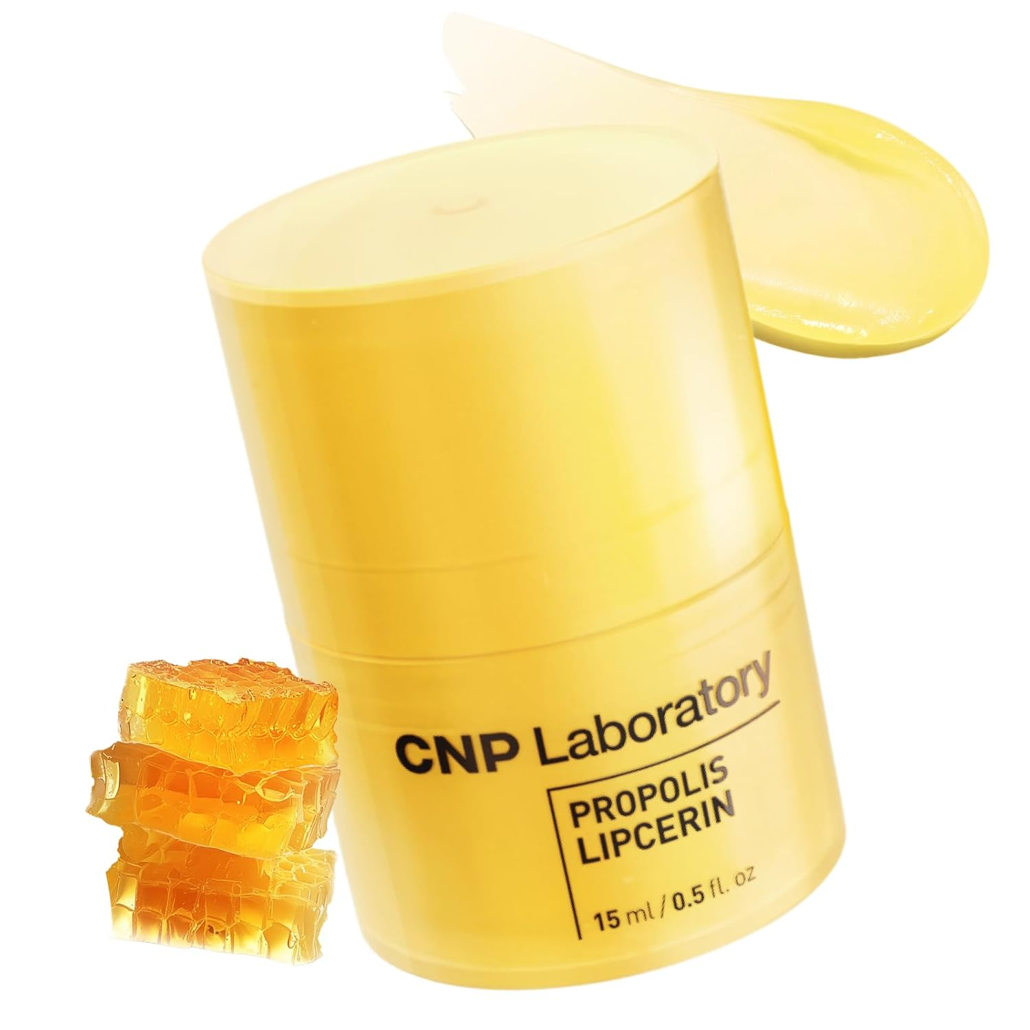 Bơ dưỡng môi CNP Honey Lip Butter - Propolis Lipcerin™ Original, Son dưỡng môi & Mặt nạ Manuka dưỡng ẩm qua đêm, Dưỡng ẩm lâu dài 12 giờ, Quà tặng cho phụ nữ, Chăm sóc da Hàn Quốc, 0,5 fl.oz.