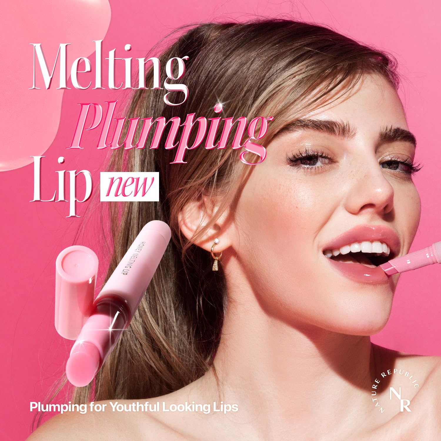 Son dưỡng môi Nature Republic HONEY MELTING LIP PLUMPING (11 PINK) SON MỀM, Son tint & làm đầy, Son bóng, son bóng, son dưỡng môi, bút chì kẻ môi, son làm đầy môi, son làm đầy môi, trang điểm Hàn Quốc