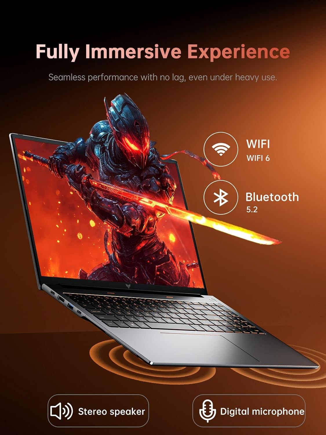 2025 Gaming Laptop, Laptop with AMD Ryzen 9 6900HX (8C/16T, Up to 4.9GHz), 16GB DDR5 512GB NVMe SSD Windows 11 Laptop Computer, 16-inch FHD Display, WiFi 6, 53Wh Battery, Backlit KB