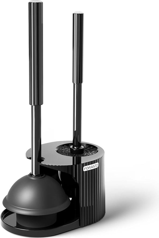 Bộ bàn chải và pít tông nhà vệ sinh 2 trong 1, Bộ pít tông có tay cầm mở rộng, Bộ pít tông bàn chải bồn cầu, Dụng cụ làm sạch phòng tắm, Combo bàn chải nhà vệ sinh, Bàn chải làm sạch, Dụng cụ vệ sinh phòng tắm