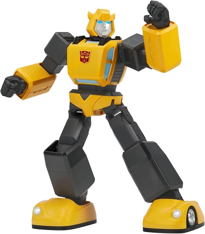 Robosen Transformers G1 Bumblebee Robot - Biến hình nhân vật hành động bằng khẩu lệnh, chuyển động có thể lập trình, hiệu ứng âm thanh chân thực - Thứ cần phải có dành cho người hâm mộ và người sưu tập Transformers 13,4 inch