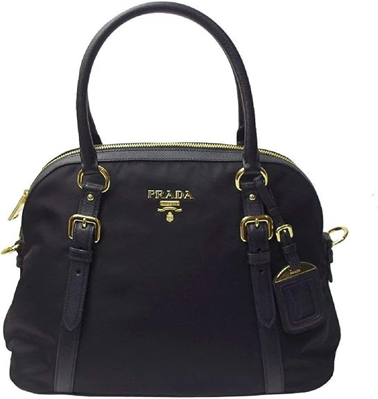 Túi xách Prada Tessuto Nylon Saffiano Leather Black dành cho nữ 1BB013