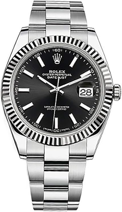 Đồng hồ nam Rolex Datejust 41 mặt đen bằng thép không gỉ tự động 126334BKSO