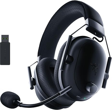 Razer BlackShark V2 Pro Wireless Gaming Headset 2023 Edition: Detachable Mic - Pro-Tuned FPS Profiles - 50mm Drivers - Noise-Isolating Earcups w/Ultra-Soft Memory Foam - 70 Hr Battery Life - Black