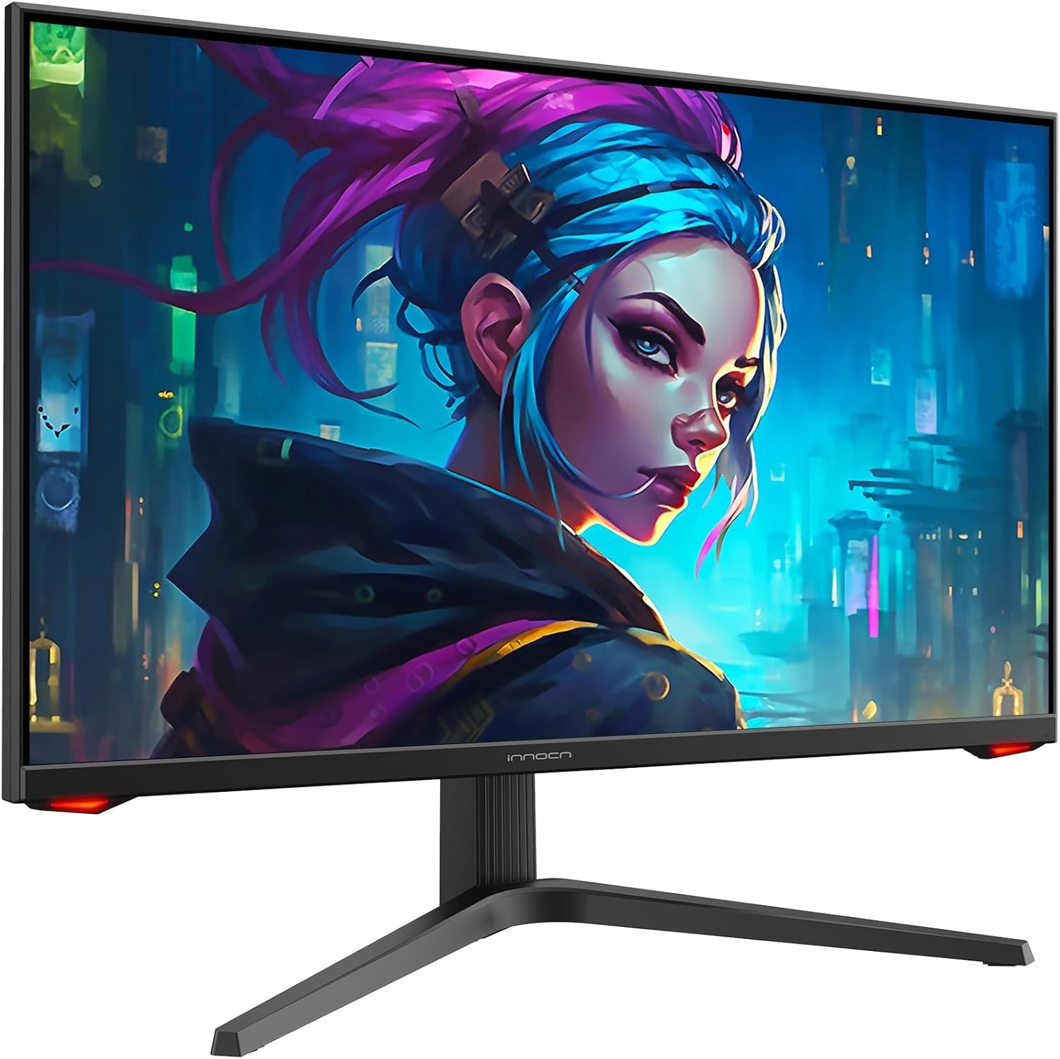 Màn hình chơi game INNOCN 27 inch 4K 144Hz HDR400 Màn hình máy tính PC Tương thích G-Sync, 1MS, USB Type-C, HDMI, DisPlayPort, Chân đế có thể điều chỉnh độ cao, Có thể gắn VESA, Màu đen máy, 27G1V