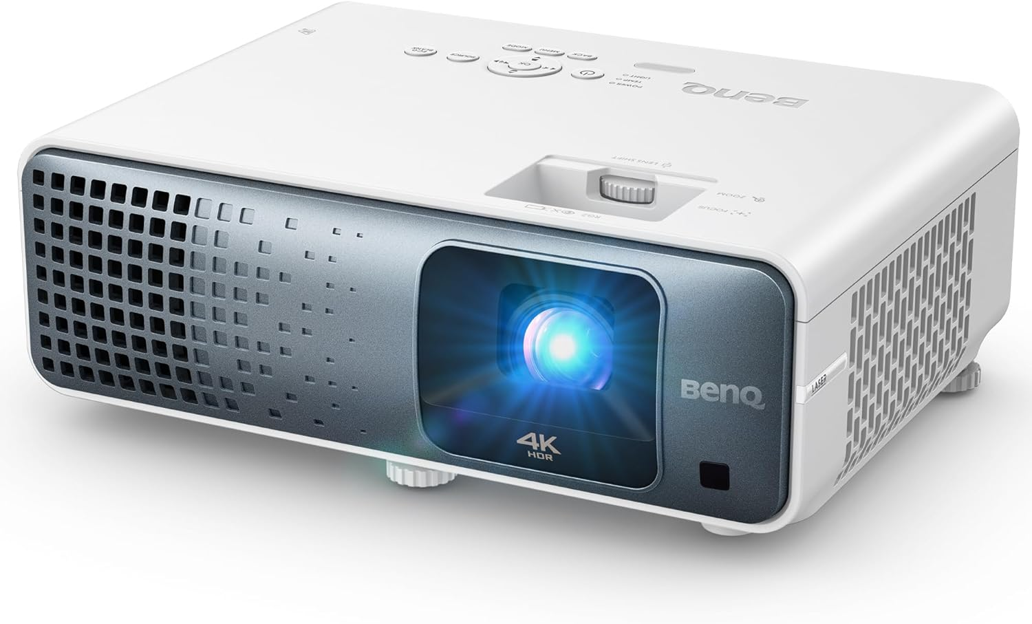 Máy chiếu phim và chơi game BenQ TK710 4K Laser 3200 Lumens với thời gian phản hồi 4ms | Tốc độ làm mới 240Hz | HDR10 & HLG | Hỗ trợ ARC/eARC | Chuyển ống kính theo chiều dọc | Keystone 3D | Thu phóng 1,3x | Chế độ trò chơi HDR