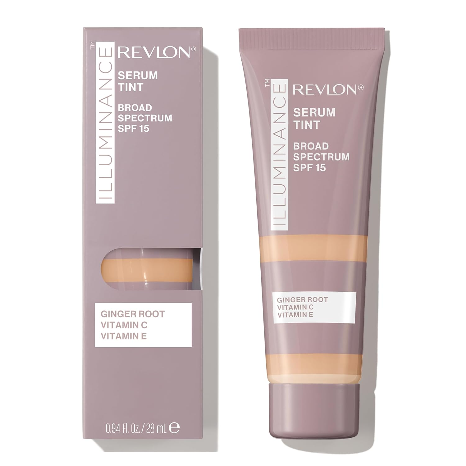 Kem  có màu Revlon Illuminance, Axit Hyaluronic gấp ba lần, làm đều màu da theo thời gian và dưỡng ẩm cả ngày, SPF 15, 317 Tan Sand, 0,94 fl oz.
