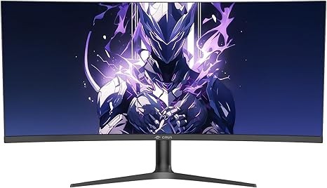 Màn hình chơi game cong CRUA 38", WQHD 3840x1600P, Màn hình máy tính 144Hz, FreeSync, 120% sRGB, Màn hình 2500R VA, Bộ lọc ánh sáng xanh, HDMI 2.0/DP 1.4, Có thể gắn tường - Đen