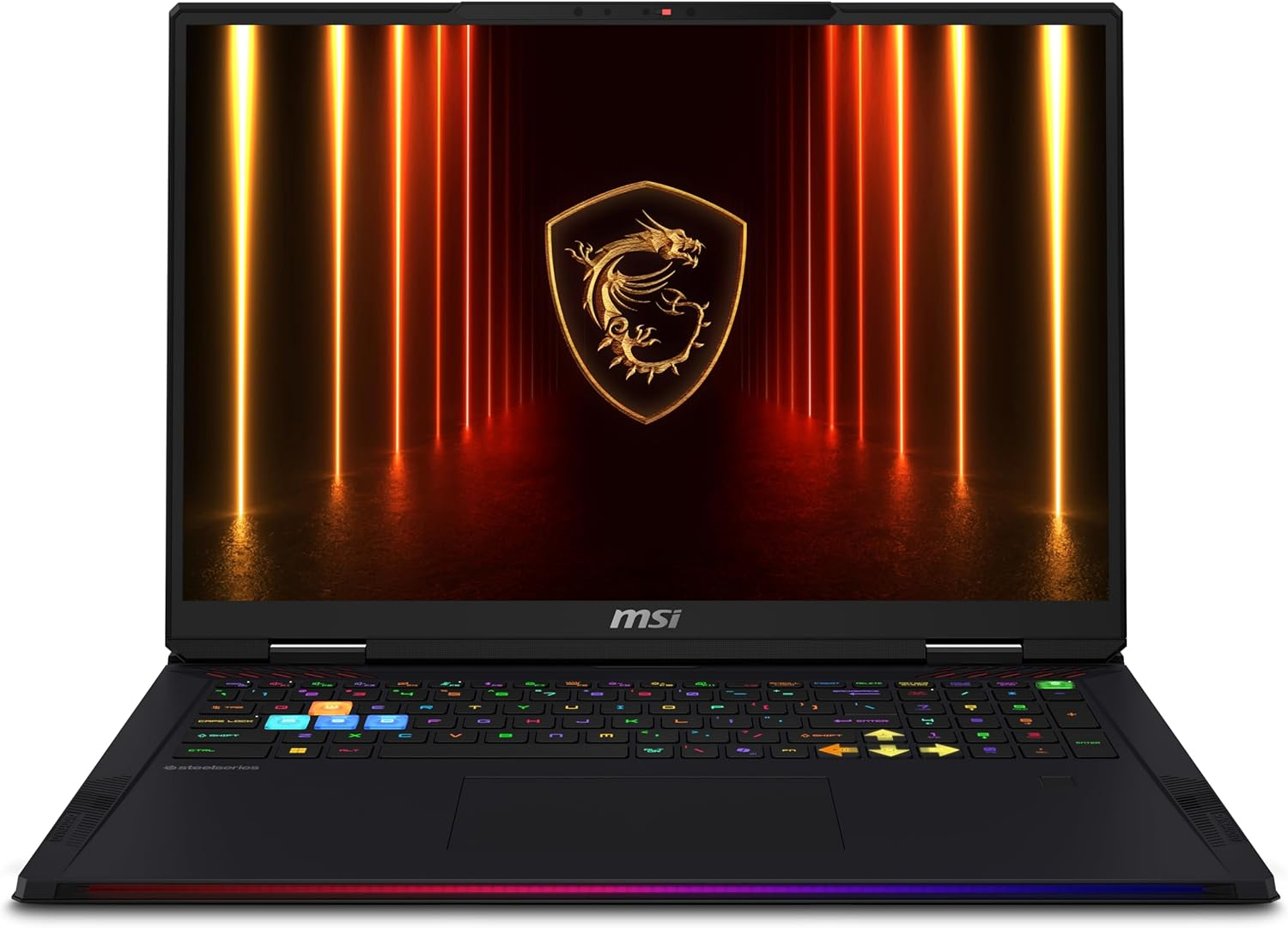 Máy tính xách tay chơi game MSI Raider 18 HX AI 18” 120Hz UHD+: Intel Core U9-285HX, NVIDIA Geforce RTX 5090, 64GB DDR5, 2TB NVMe SSD, Thunderbolt 5, Wi-Fi 7, Win 11 Pro: Đen A2XWJG-069US