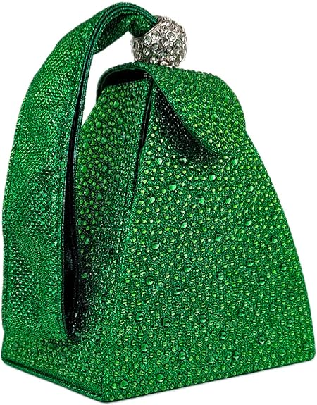 Túi xách buổi tối độc đáo đính đá Rhinestone dành cho nữ Túi xách hình tam giác Túi cầm tay Ví cầm tay